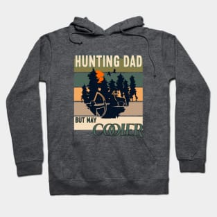 Hunting Dad But Way Cooler Retro Vintage Sunset Hoodie